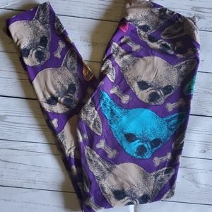 Lularoe OS Chihuahua Leggings